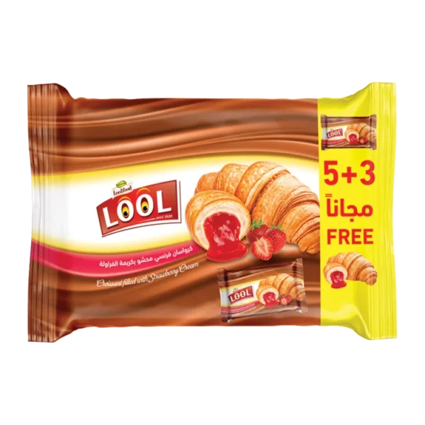 ⁦كرواسان فرنسي محشو بكريمة الفراولة⁩ - الصورة ⁦2⁩
