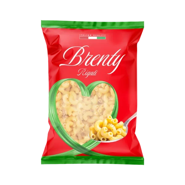 معكرونة مخططة أكواع